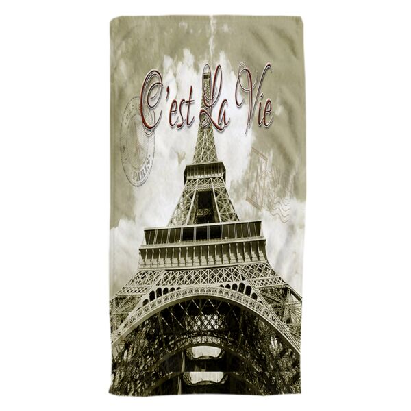 Bottle Map Oversized Beach Towel 30" x 60" - 3 Fabric Choices Available Thumbnail