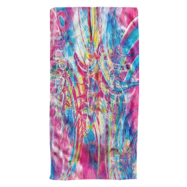 Cotton Candy Tripp Oversized Beach Towel 30" x 60" - 3 Fabric Choices Available! Thumbnail