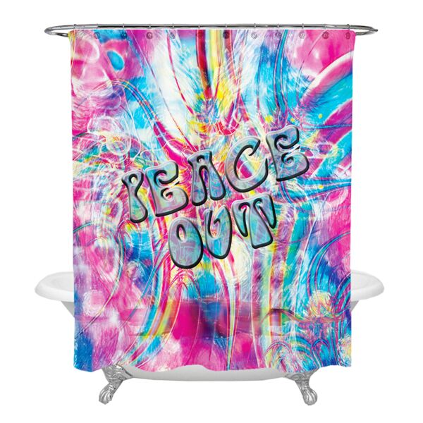 Peaceout Shower Curtain Thumbnail