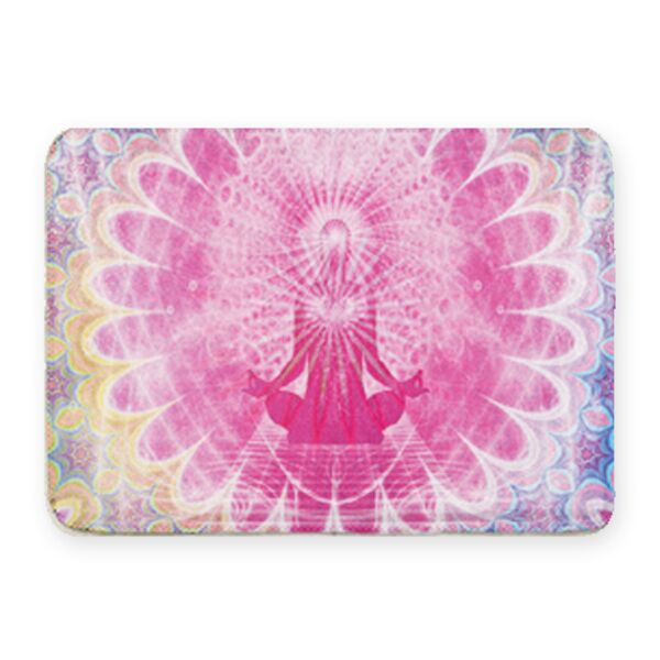 Meditation Coral Fleece Bath Mat Thumbnail