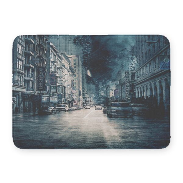 Stormy Night Coral Fleece Bath Mat Thumbnail