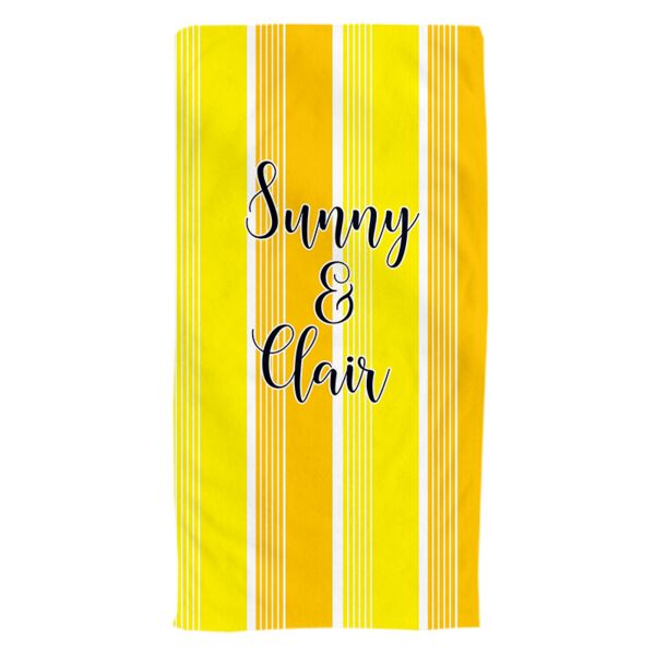 NEW!!! Personalized Sunny Photo Collage Beach Towel Thumbnail