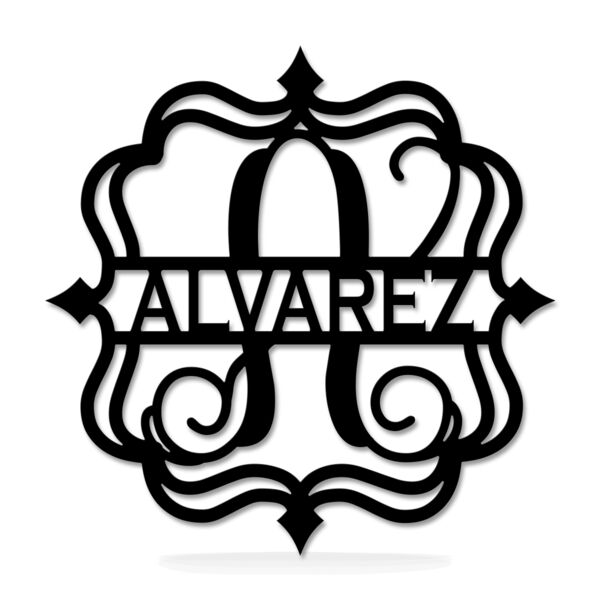 NEW!!! Framed Metal Monogram with Name - 20" Thumbnail