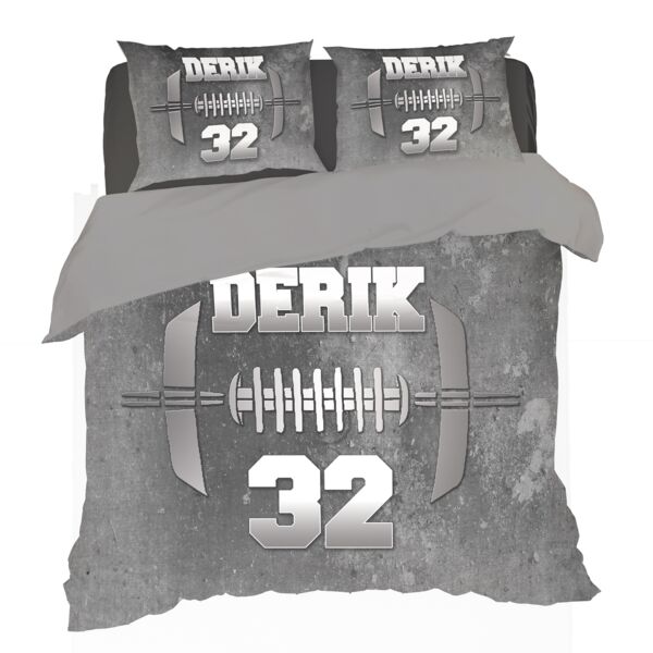 NEW!!! Personalized Football Duvet Cover - Queen (Pillowcases sold Separately) Thumbnail