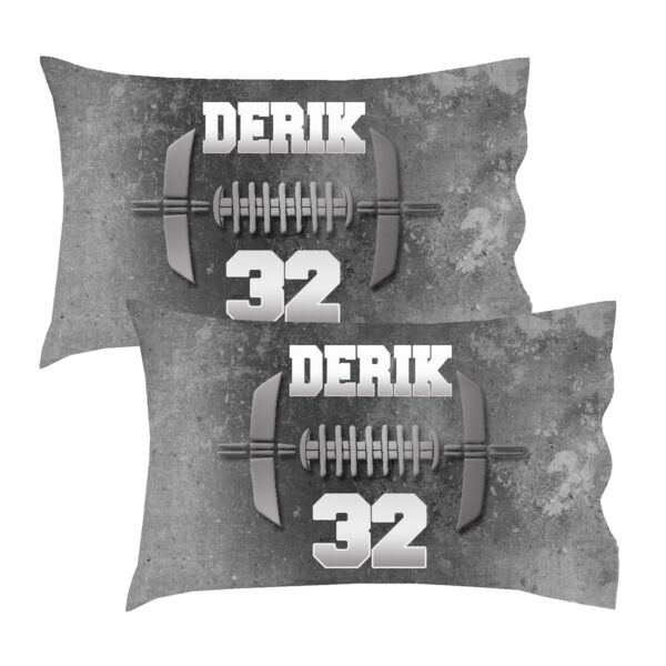 Pair of Football Standard Pillow Cases - Single Sided 30" x 20" Thumbnail