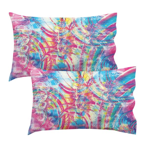 Pair of Personalized Cotton Candy Standard Pillow Cases - Single Sided 30" x 20" Thumbnail