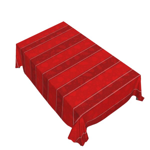 Personalized Red Festive Thanksgiving Table Cover - 6ft (88" x 132") Thumbnail