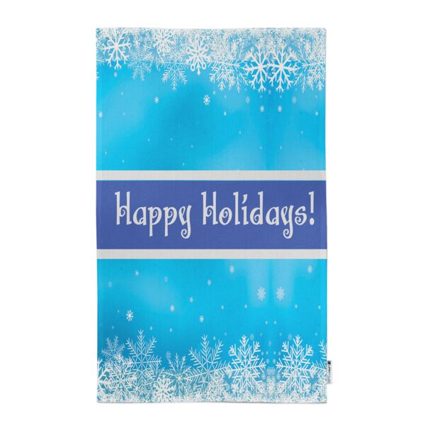 Personalized (Optional) Red Pattern Christmas Kitchen Towel 11"x18" Thumbnail