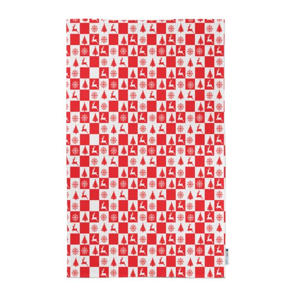 Reindeer Personalized (Optional)  Christmas Kitchen Towel 11"x18" Thumbnail