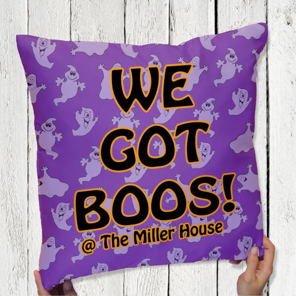 We Got Boo's Halloween Throw Pillow - 16" Thumbnail