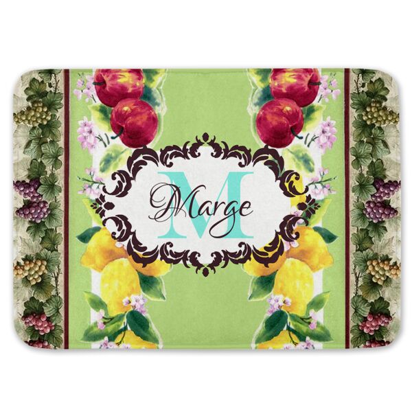 NEW!!! Personalized Grapes & Lemons Initial Photo Kitchen Mat Thumbnail