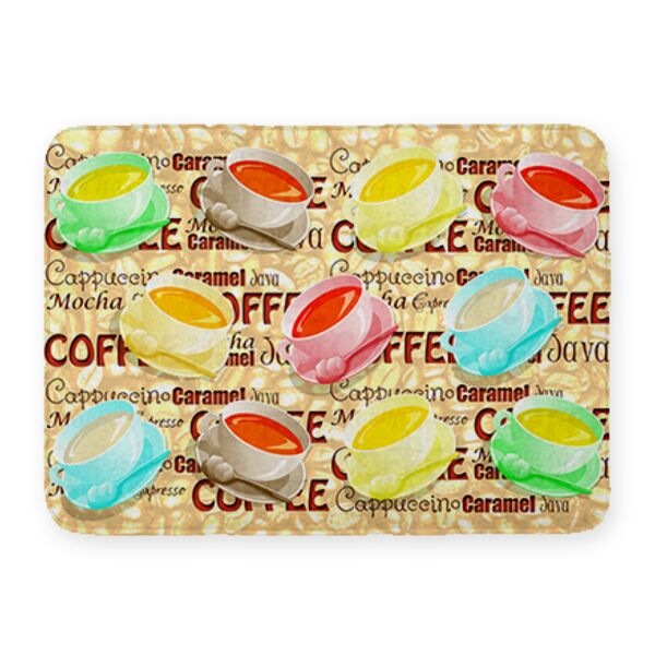 NEW!! Coffee Cup Kitchen Mat. 27" x 18" Thumbnail