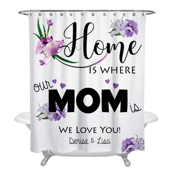 NEW!!! Mother's Day Personalized Photo Shower Curtain Thumbnail