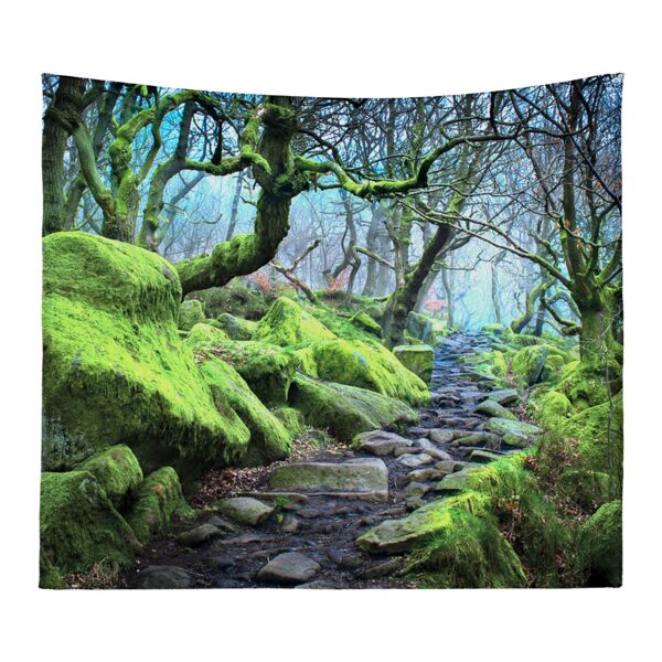 Personalized Photo Collage Forest  Microfiber Wall Tapestry - 80" x 68" Thumbnail