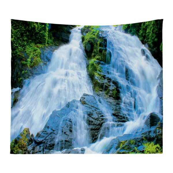 Personalized Photo Collage Waterfall Microfiber Wall Tapestry - 80" x 68" Thumbnail
