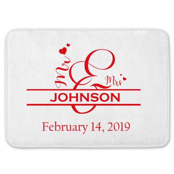 NEW!!! Personalized Monogrammed Mr. & Mrs. Kitchen Floor Mat with Name Thumbnail