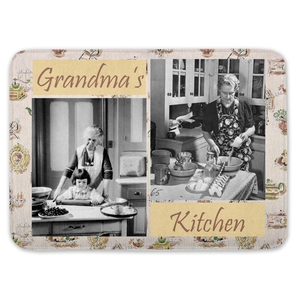 NEW!!! Personalized Photo Collage Grandma's Kitchen Floor Mat  27" x 18" Thumbnail