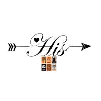 Personalized HIS & HER Arrows Pillowcase Set Thumbnail