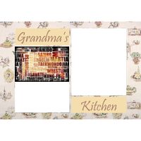 NEW!!! Personalized Photo Collage Grandma's Kitchen Floor Mat  27" x 18" Thumbnail