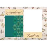 NEW!!! Personalized Photo Collage Grandma's Kitchen Floor Mat  27" x 18" Thumbnail