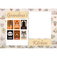 NEW!!! Personalized Photo Collage Grandma's Kitchen Floor Mat  27" x 18" Thumbnail