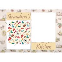 NEW!!! Personalized Photo Collage Grandma's Kitchen Floor Mat  27" x 18" Thumbnail