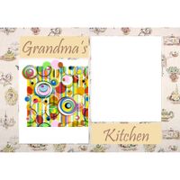 NEW!!! Personalized Photo Collage Grandma's Kitchen Floor Mat  27" x 18" Thumbnail