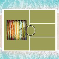 Personalized Photo Collage Beach Shower Curtain Thumbnail