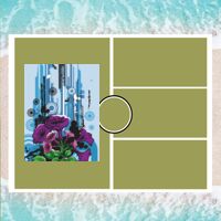 Personalized Photo Collage Beach Shower Curtain Thumbnail