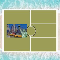 Personalized Photo Collage Beach Shower Curtain Thumbnail