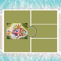 Personalized Photo Collage Beach Shower Curtain Thumbnail