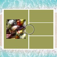 Personalized Photo Collage Beach Shower Curtain Thumbnail