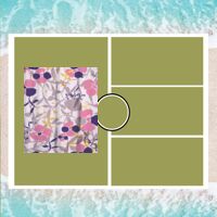 Personalized Photo Collage Beach Shower Curtain Thumbnail