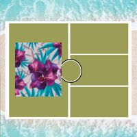 Personalized Photo Collage Beach Shower Curtain Thumbnail