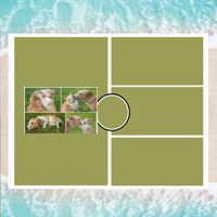 Personalized Photo Collage Beach Shower Curtain Thumbnail