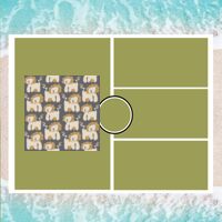 Personalized Photo Collage Beach Shower Curtain Thumbnail